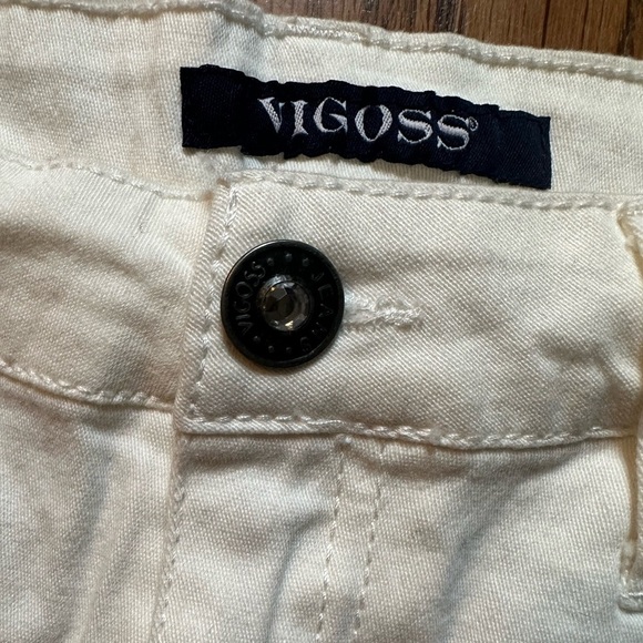 Vigoss Girls The Jagger Cream Jean Shorts with Lace Detailing Bohemian Flair - Picture 6 of 7
